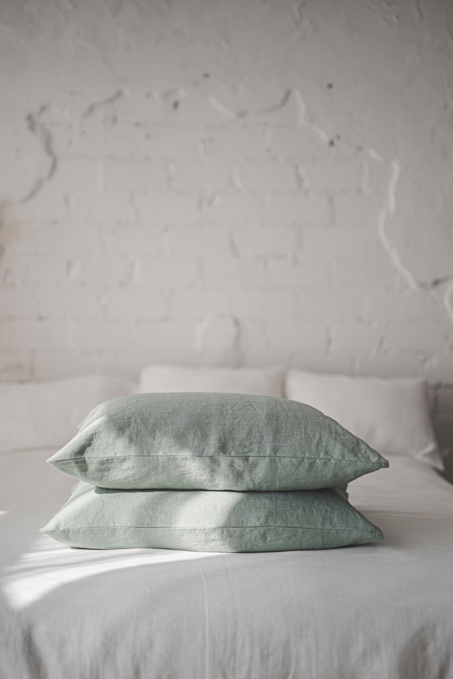 Linen pillowcase in various colors, Standard, Queen, King, Custom sizes pillow covers, Natural 100% linen cushion cover, European linen.
