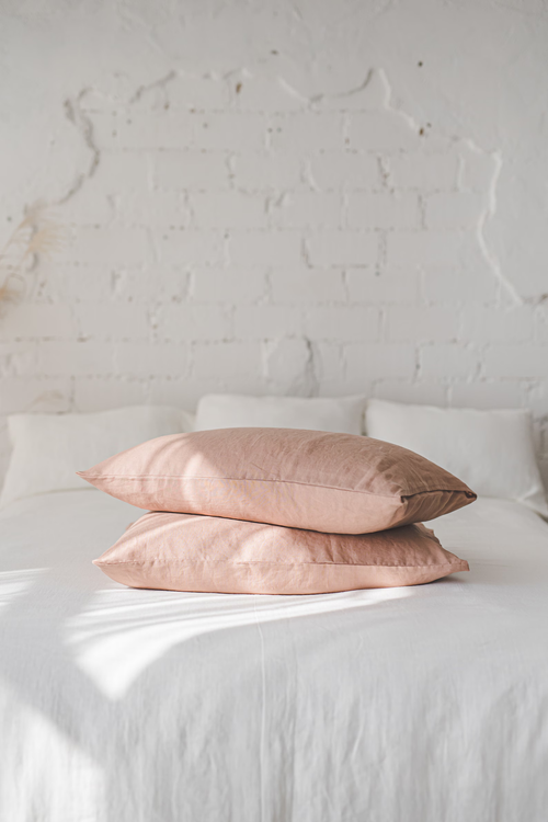 Linen pillowcase with envelope closure, Various colors available, Soft natural linen pillow cover, Standard, queen, king linen pillowcase.