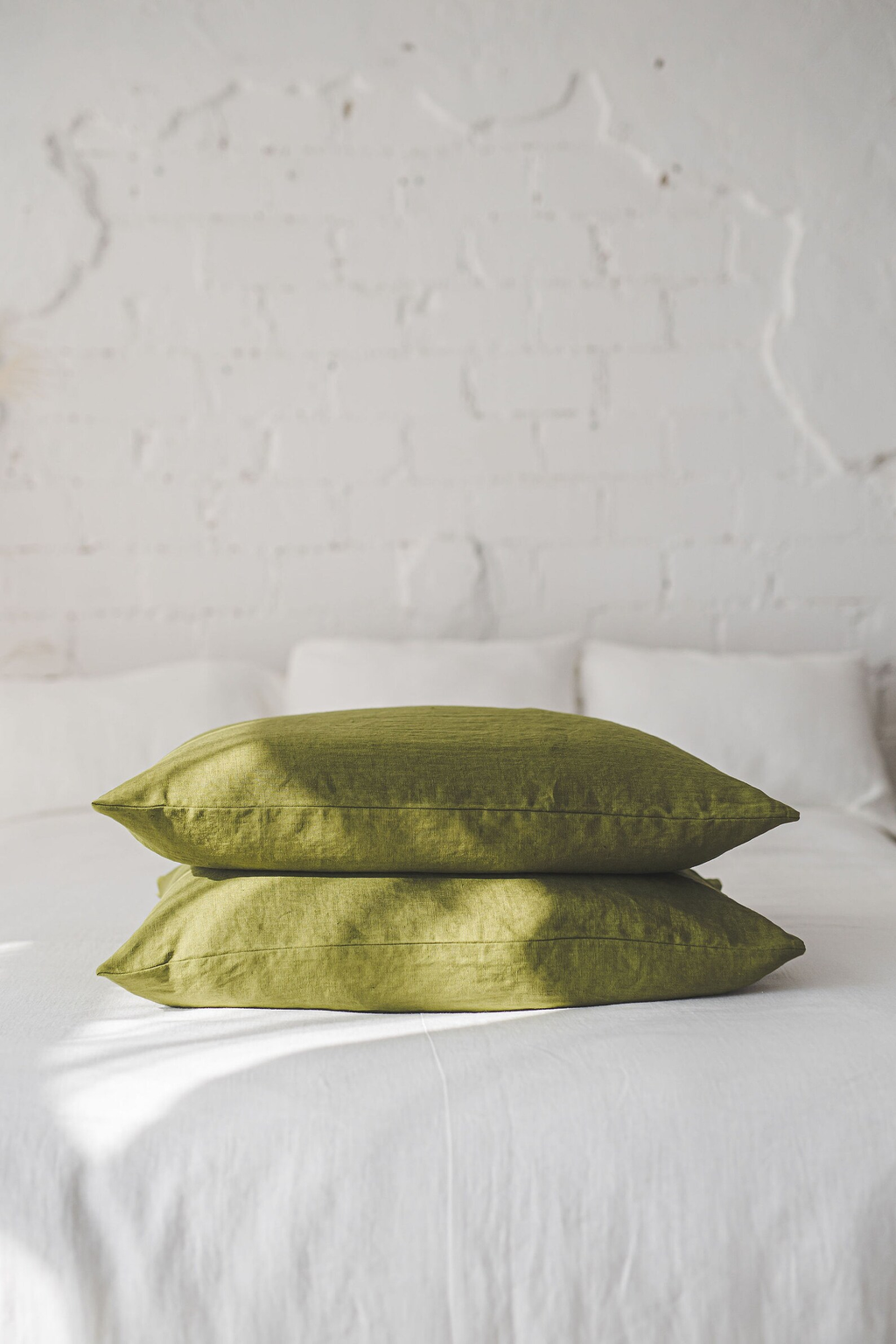Linen pillowcase in various colors, Standard, Queen, King, Custom sizes pillow covers, Natural 100% linen cushion cover, European linen.