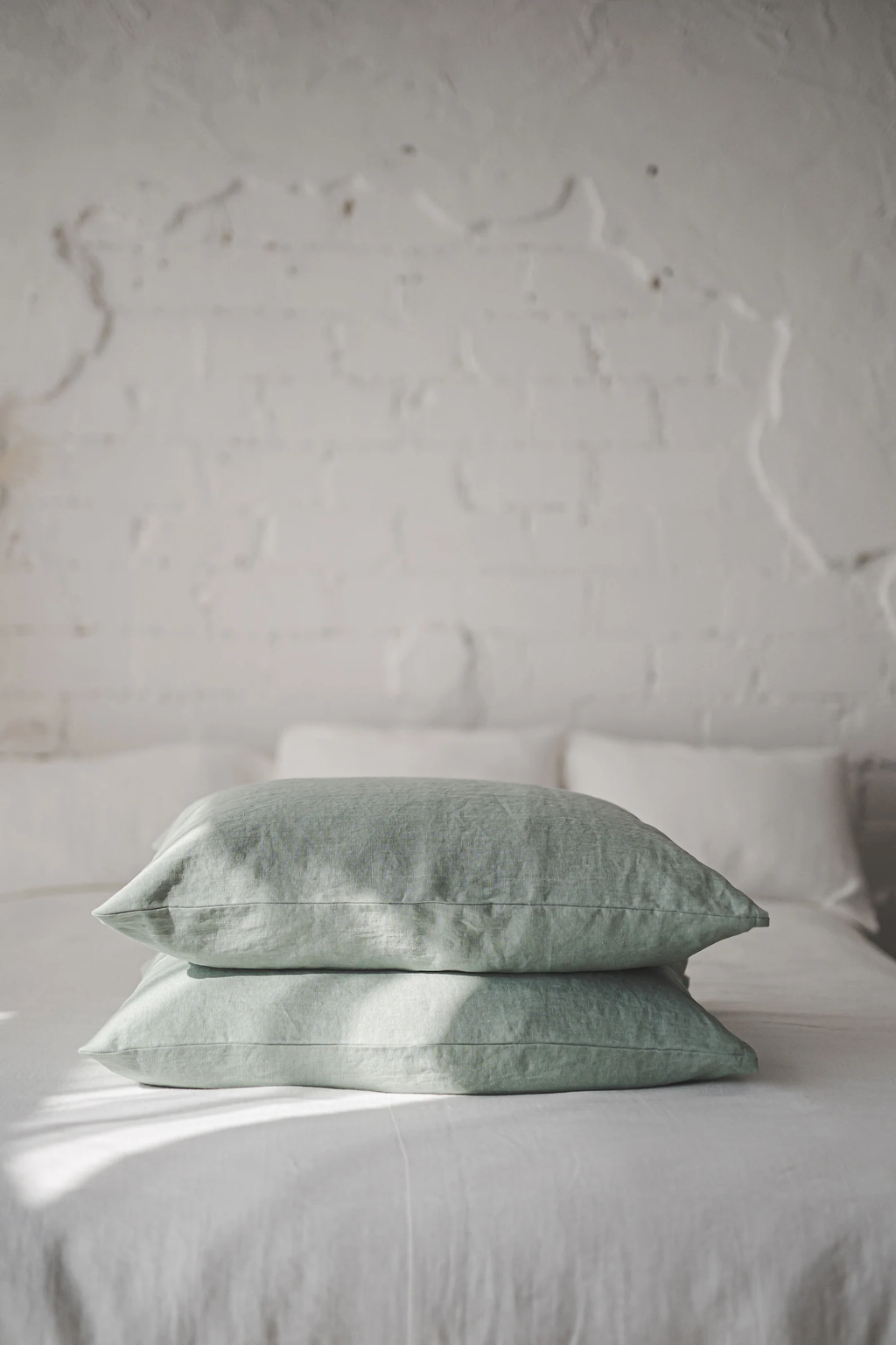 Natural linen pillowcase, Standard, queen, king, custom size pillowcases, 100% European linen pillow cover, Softened linen pillowcase.