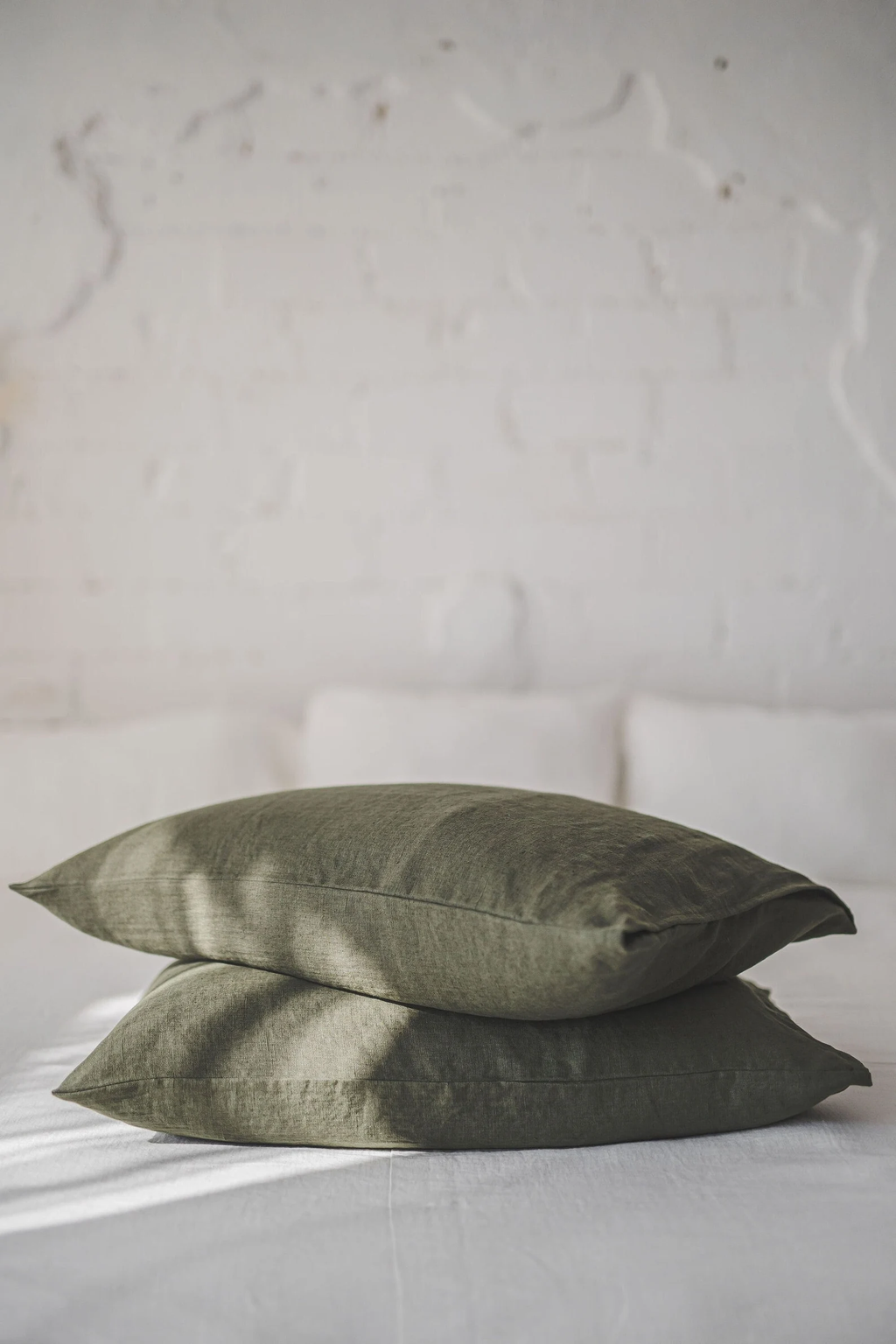Natural softened linen pillowcase, Handmade linen pillowcase with envelope closure, Standard, King, Queen, custom sizes linen pillowcases.