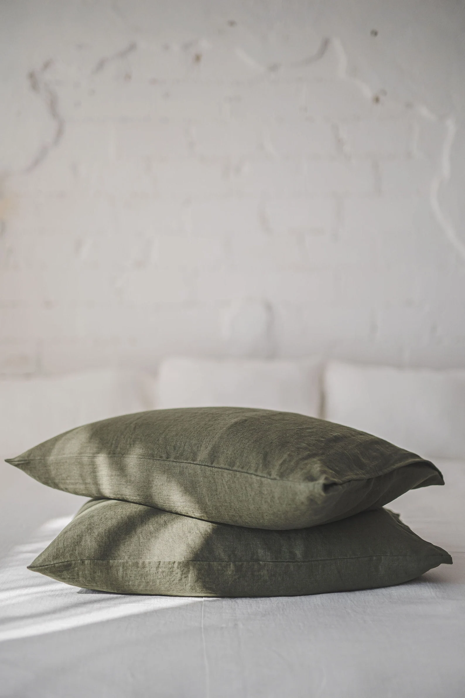 Natural softened linen pillowcase, Handmade linen pillowcase with envelope closure, Standard, King, Queen, custom sizes linen pillowcases.